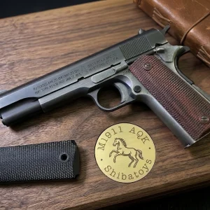 Mô hình Súng Kim Loại M1911 MÀU KHÓI – AQK , đạn nhựa 6mm / cắc bụp , tỷ lệ 1 : 1