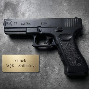 Mô hình Súng Kim Loại Glock Đen – AQK , đạn nhựa 6mm / cắc bụp , tỷ lệ 1 : 1