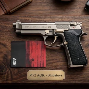 Mô hình Súng 100 % Kim Loại M92 MÀU KHÓI – AQK , Sử dụng nhựa đạn nhựa 6mm kích thước 20cm , tỷ lệ 1 : 1