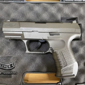 Mô hình Súng Kim Loại Walther MÀU XÁM KHÓI , đạn nhựa 6mm / cắc bụp , tỷ lệ 1 : 1